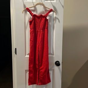 Red H&M jumpsuit. Size 7